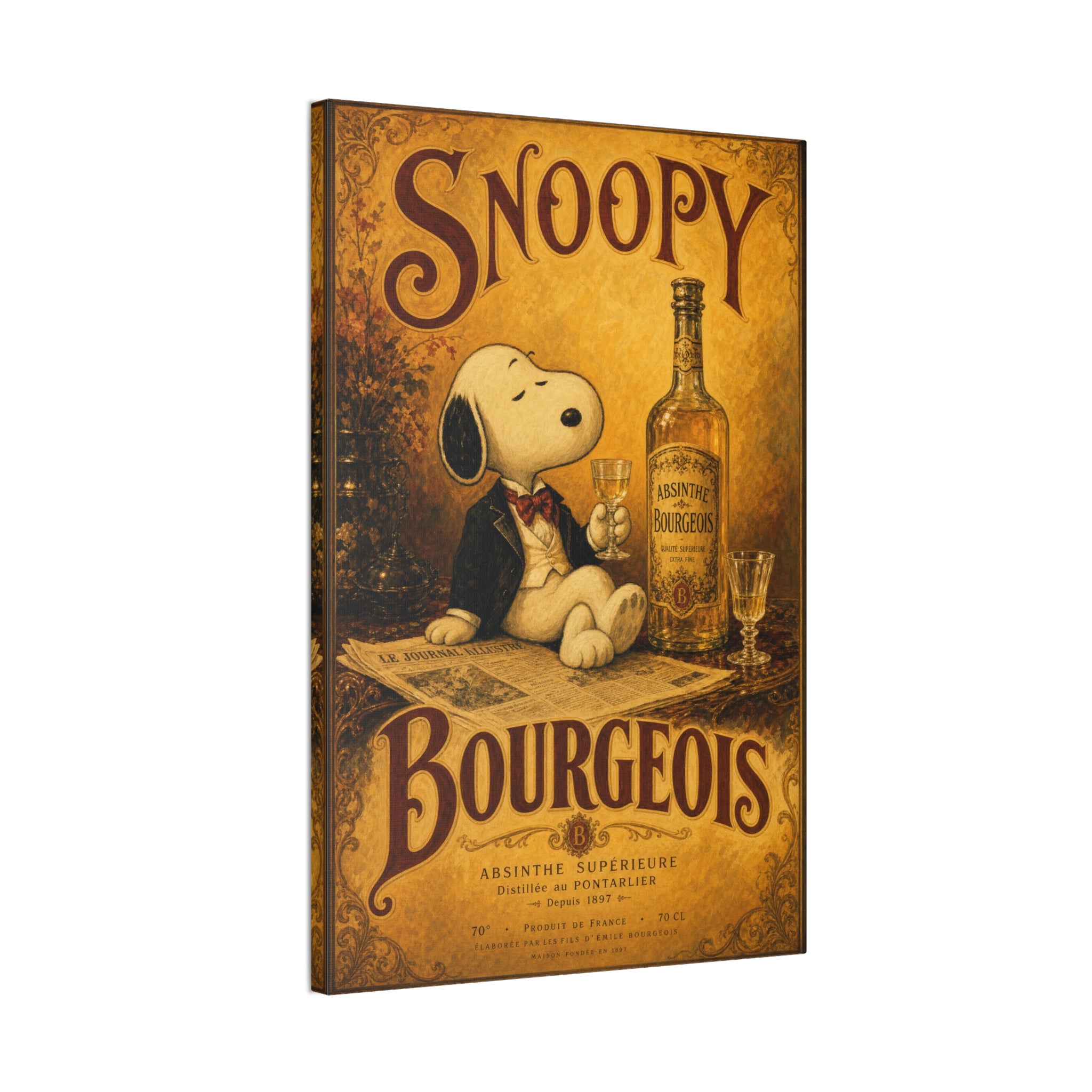 Snoopy Bourgeois Canvas