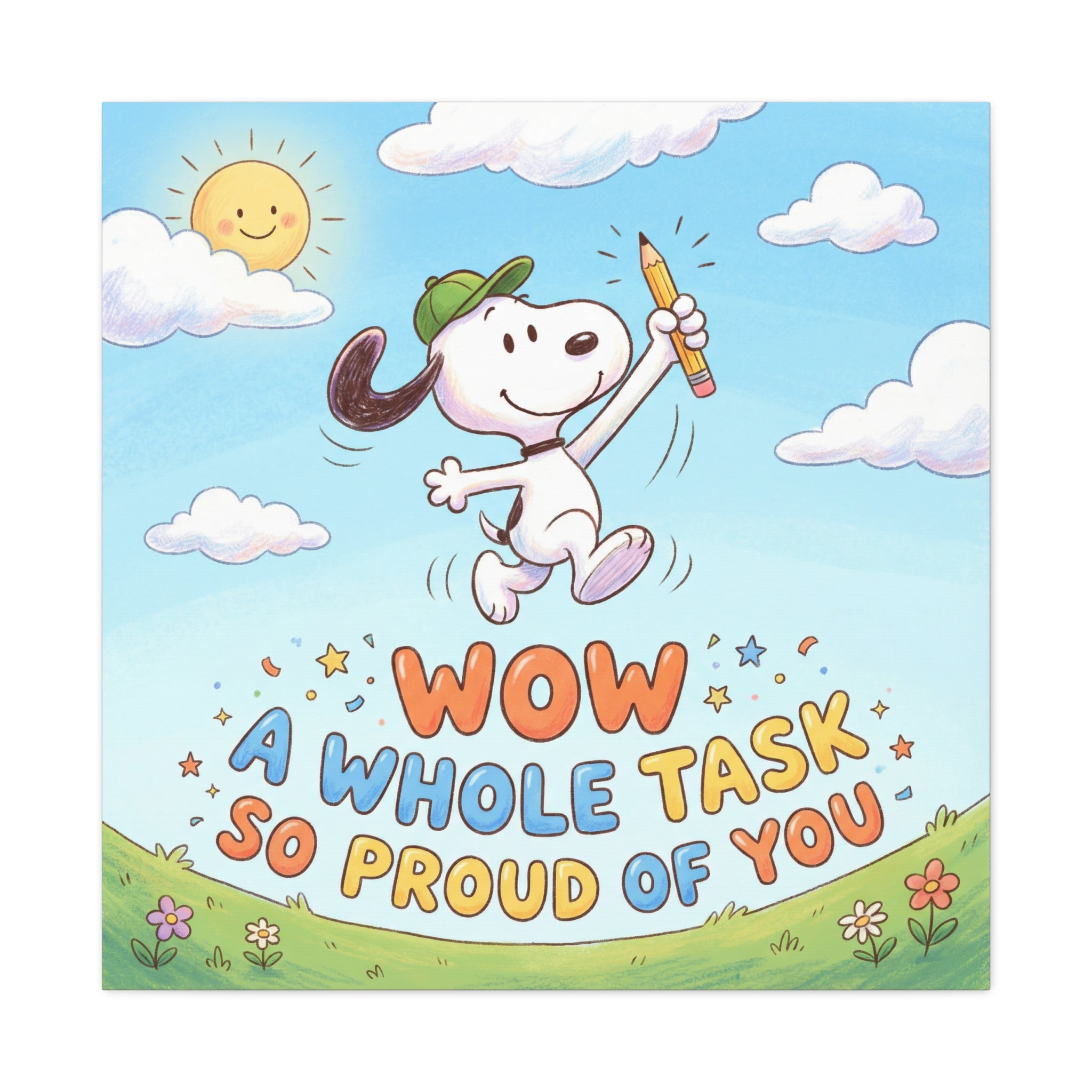 Whole Task Proud Canvas