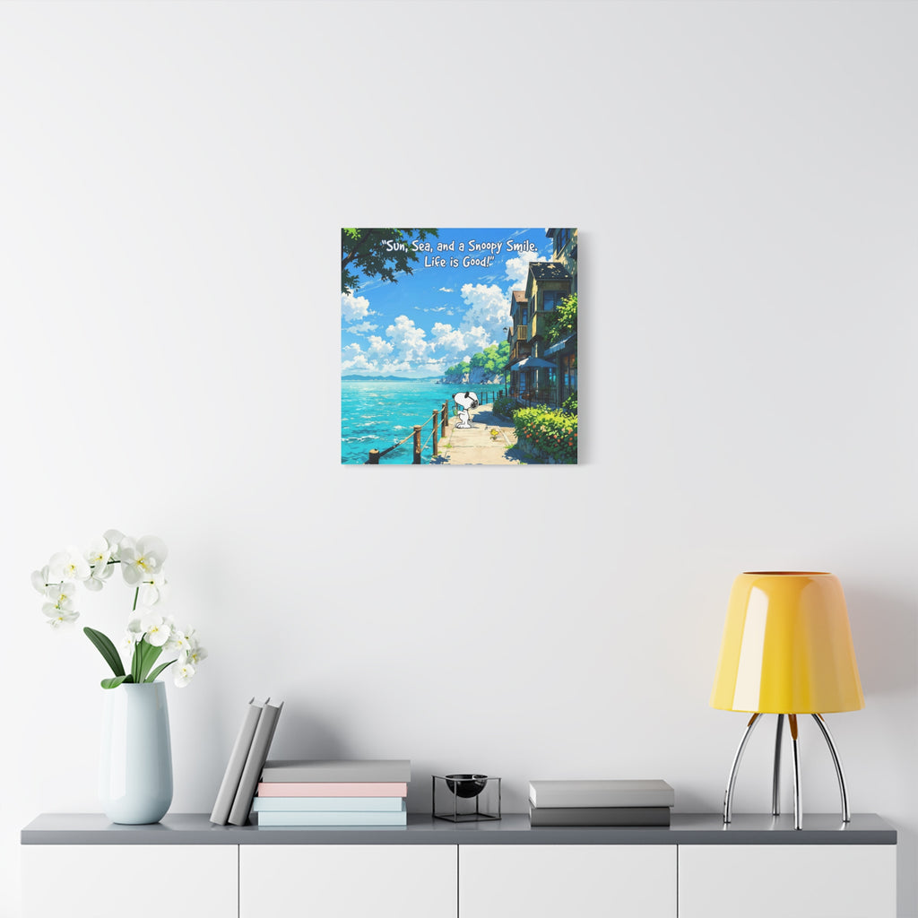 Snoopy Seaside Canvas