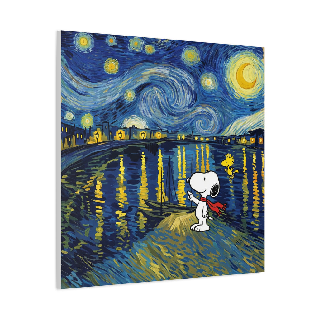 Starry Night Snoopy Canvas