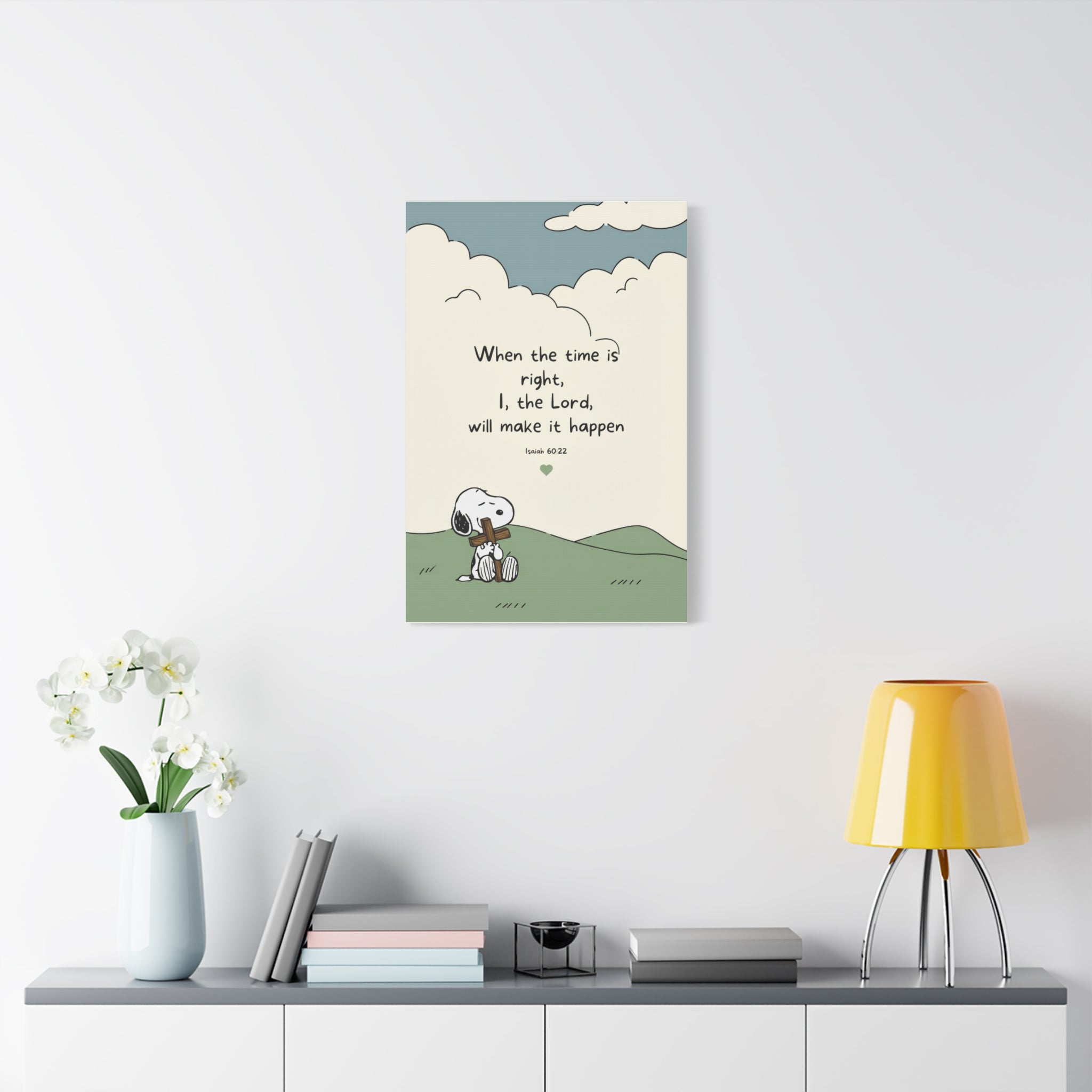 Isaiah 60:22 Snoopy Canvas