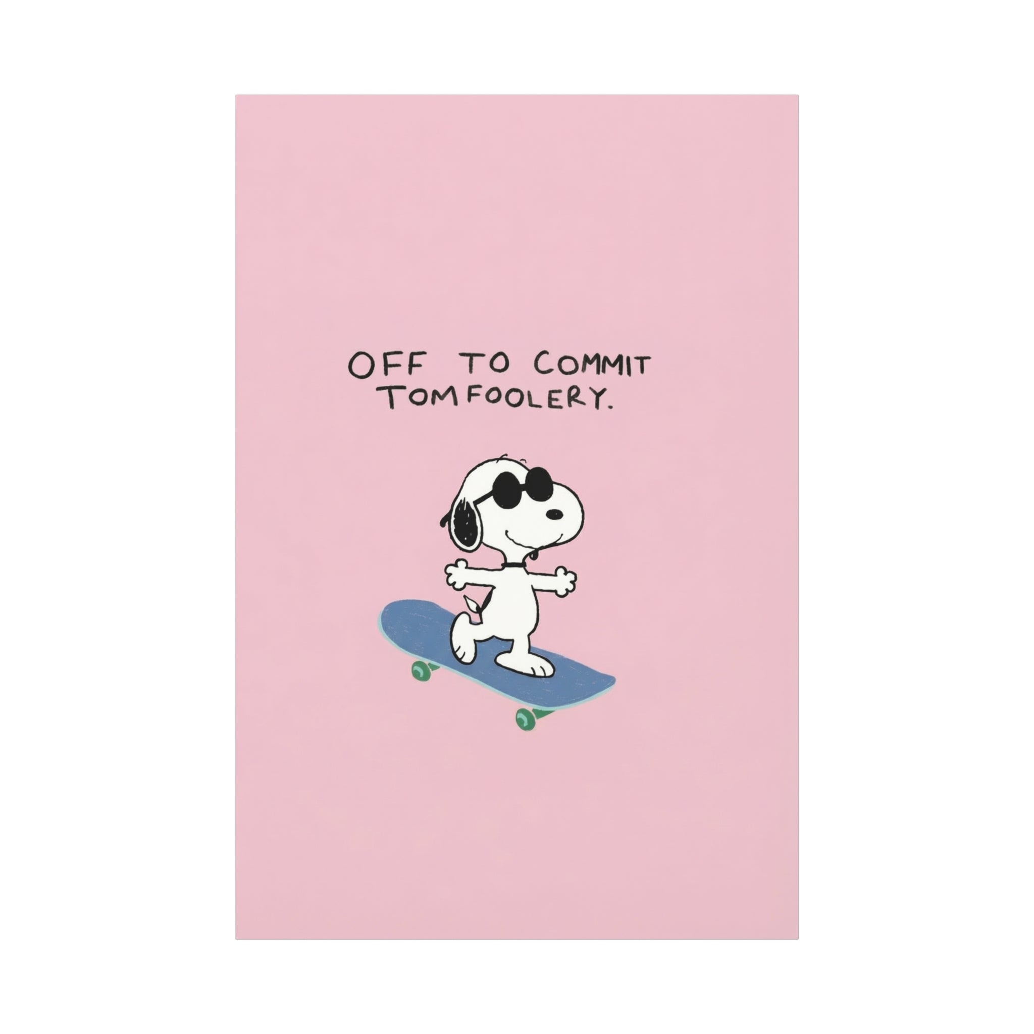 Snoopy Cartoon Poster Canvas