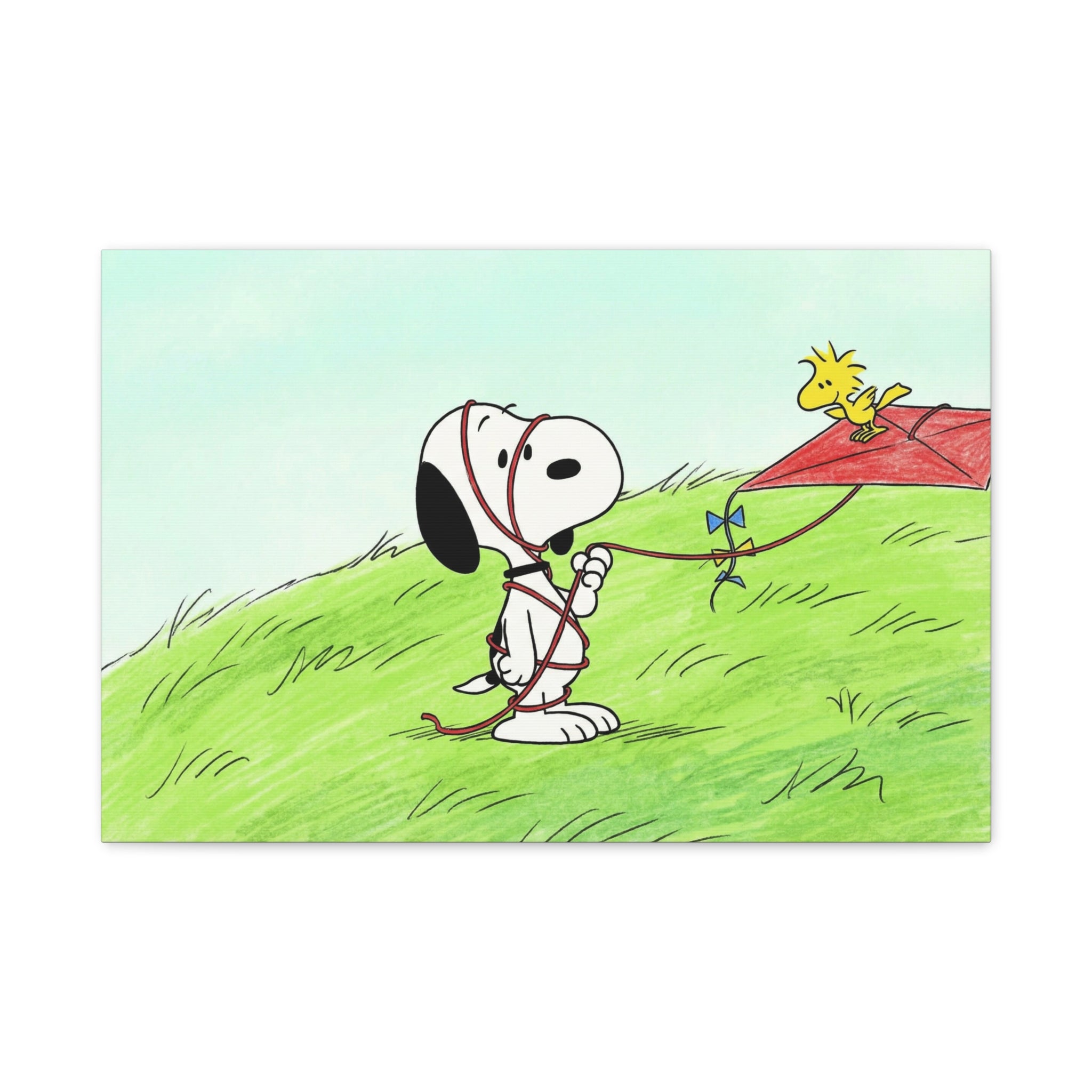 Snoopy Flying Kite Canvas