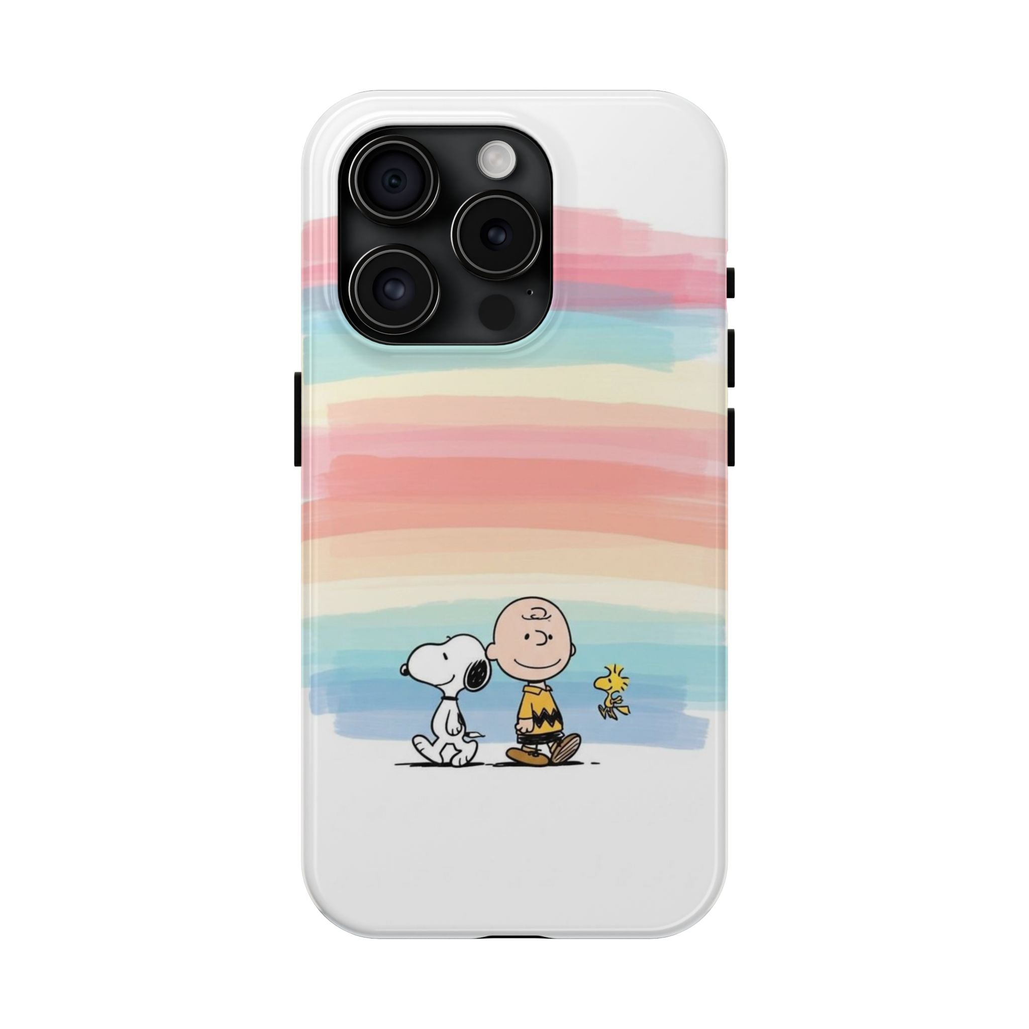 Pastel Stripe Peanuts Phone Case