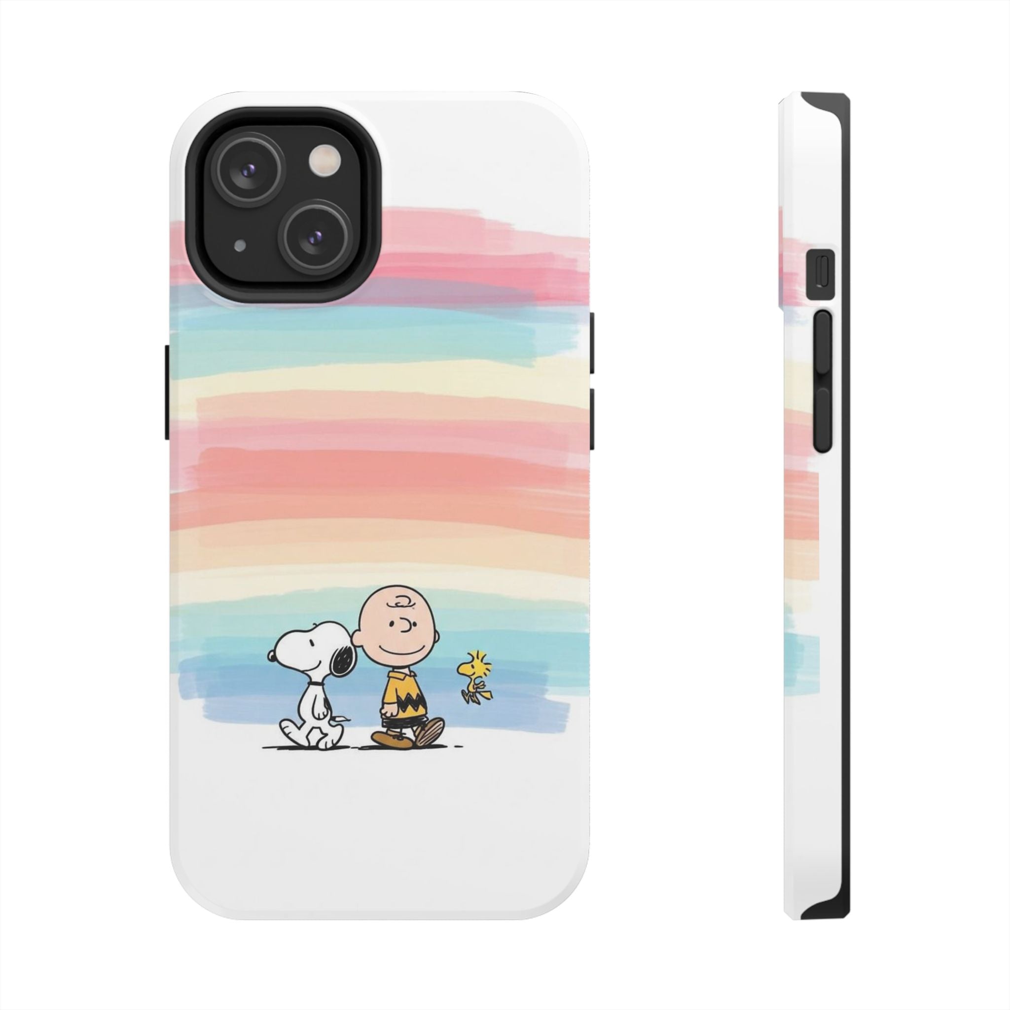 Pastel Stripe Peanuts Phone Case