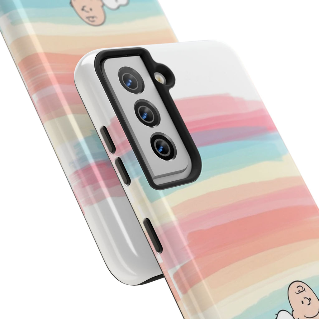 Rainbow Stripe Snoopy Phone Case