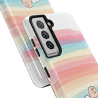 Rainbow Stripe Snoopy Phone Case