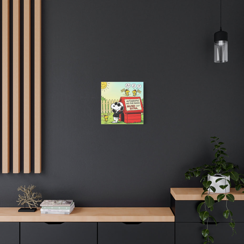 Snoopy Selfies Canvas