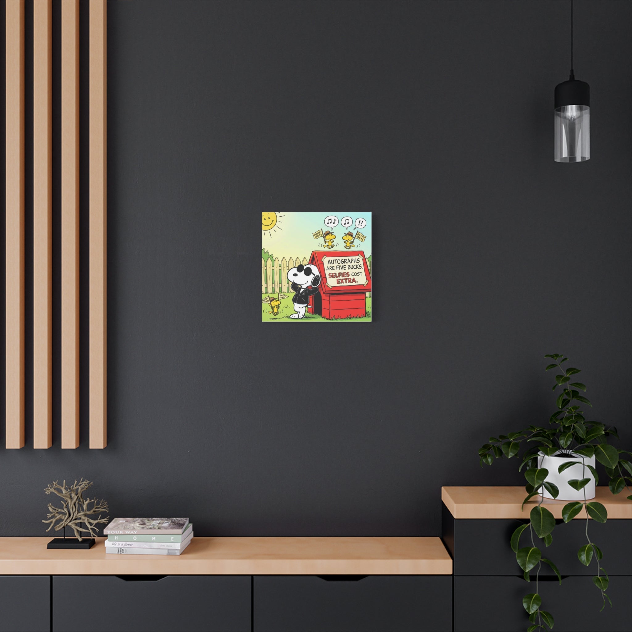 Snoopy Selfies Canvas