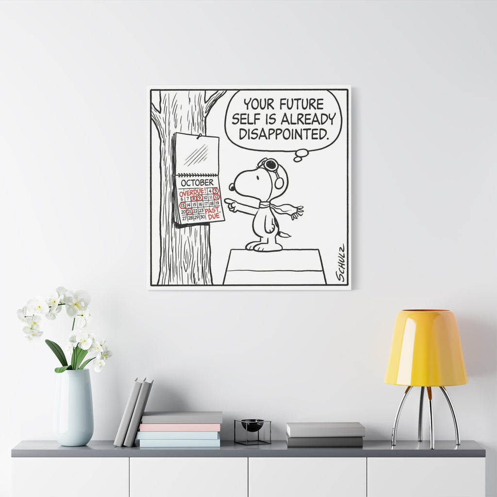 Future Self Disappointed Canvas