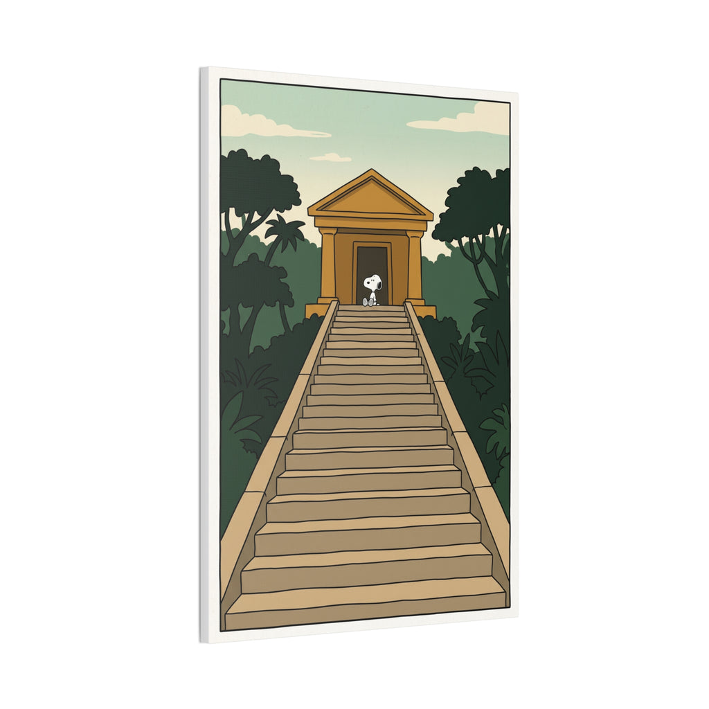 Temple Staircase Canvas