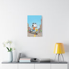 Snoopy Skateboarding Canvas