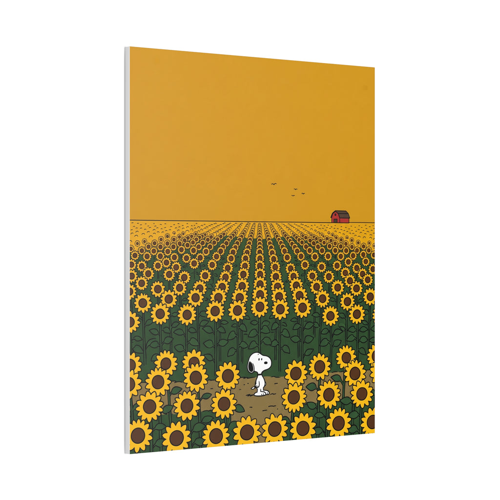 Snoopy in Sunflower Field Canvas