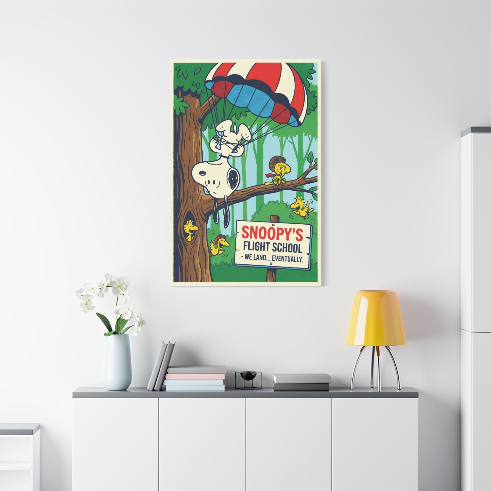 Snoopy Parachute Canvas