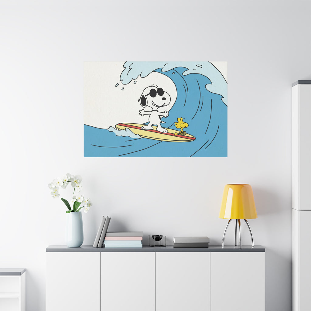 Snoopy Wave Rider Canvas
