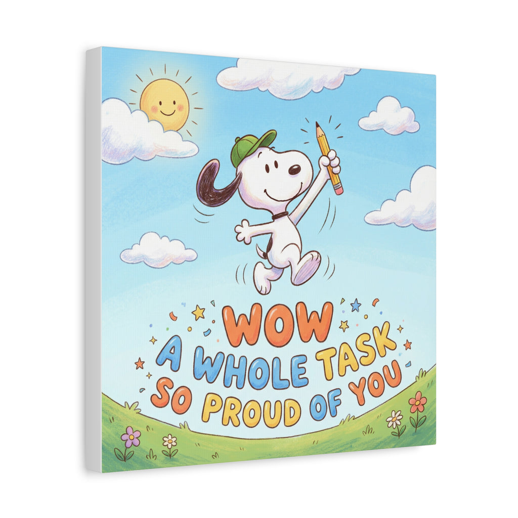 Whole Task Proud Canvas