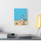 Snoopy Beach Scene Canvas