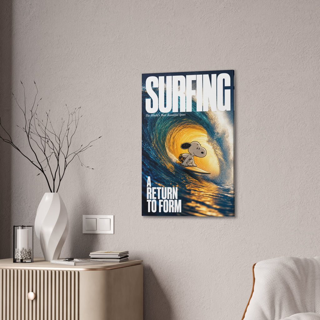 Surf Magazine Cover Canvas