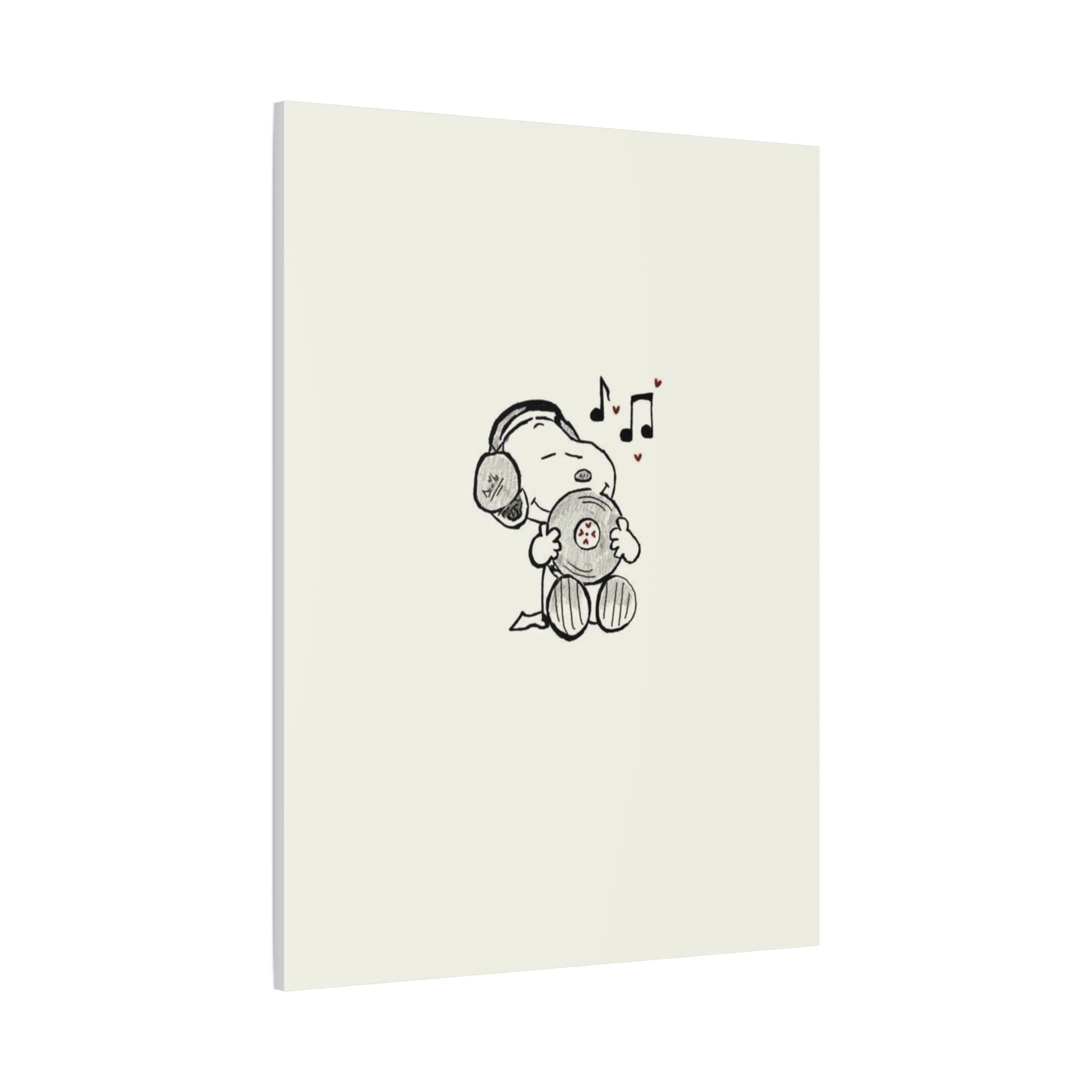 Sleeping Dog Headphones Canvas