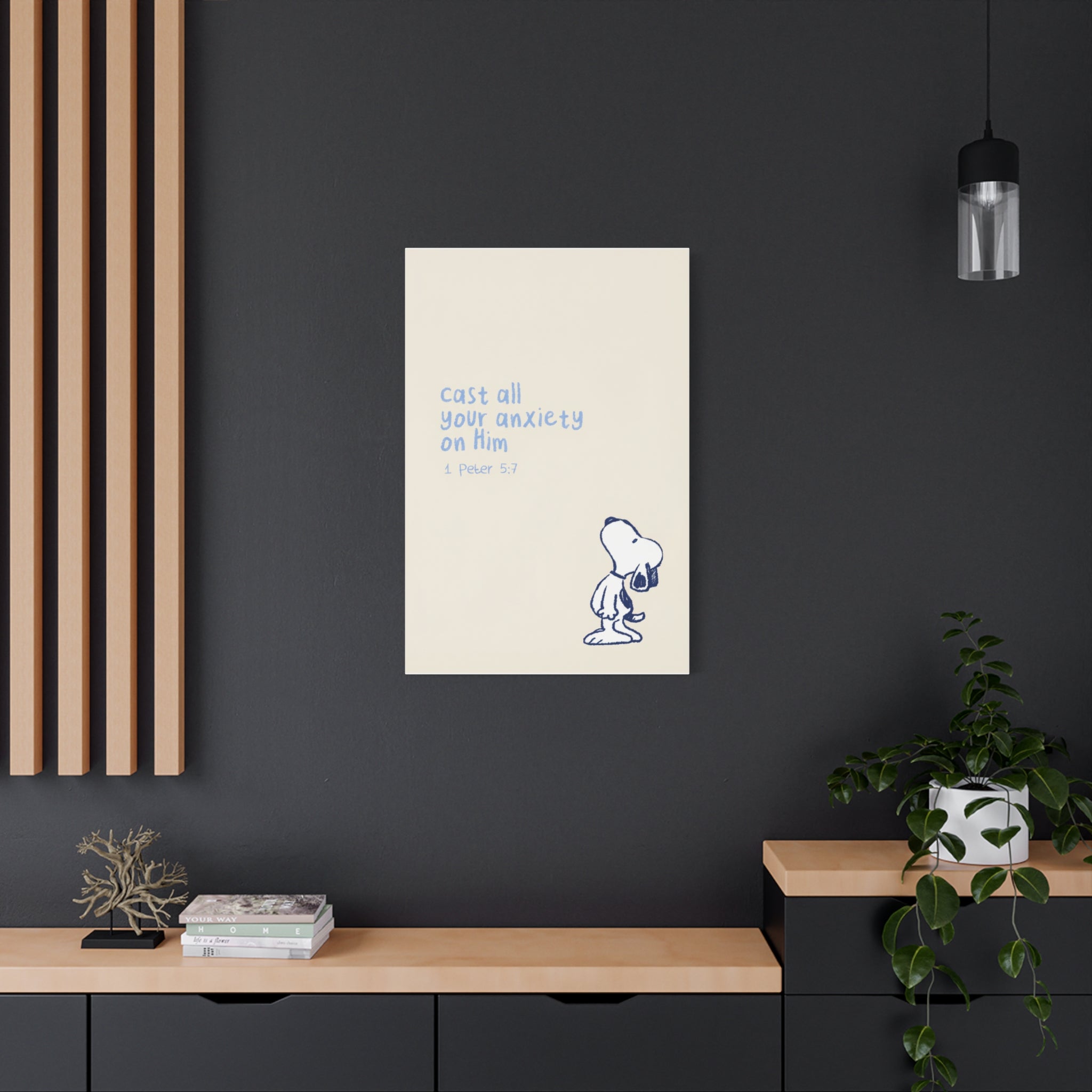 Cast Your Anxiety Canvas