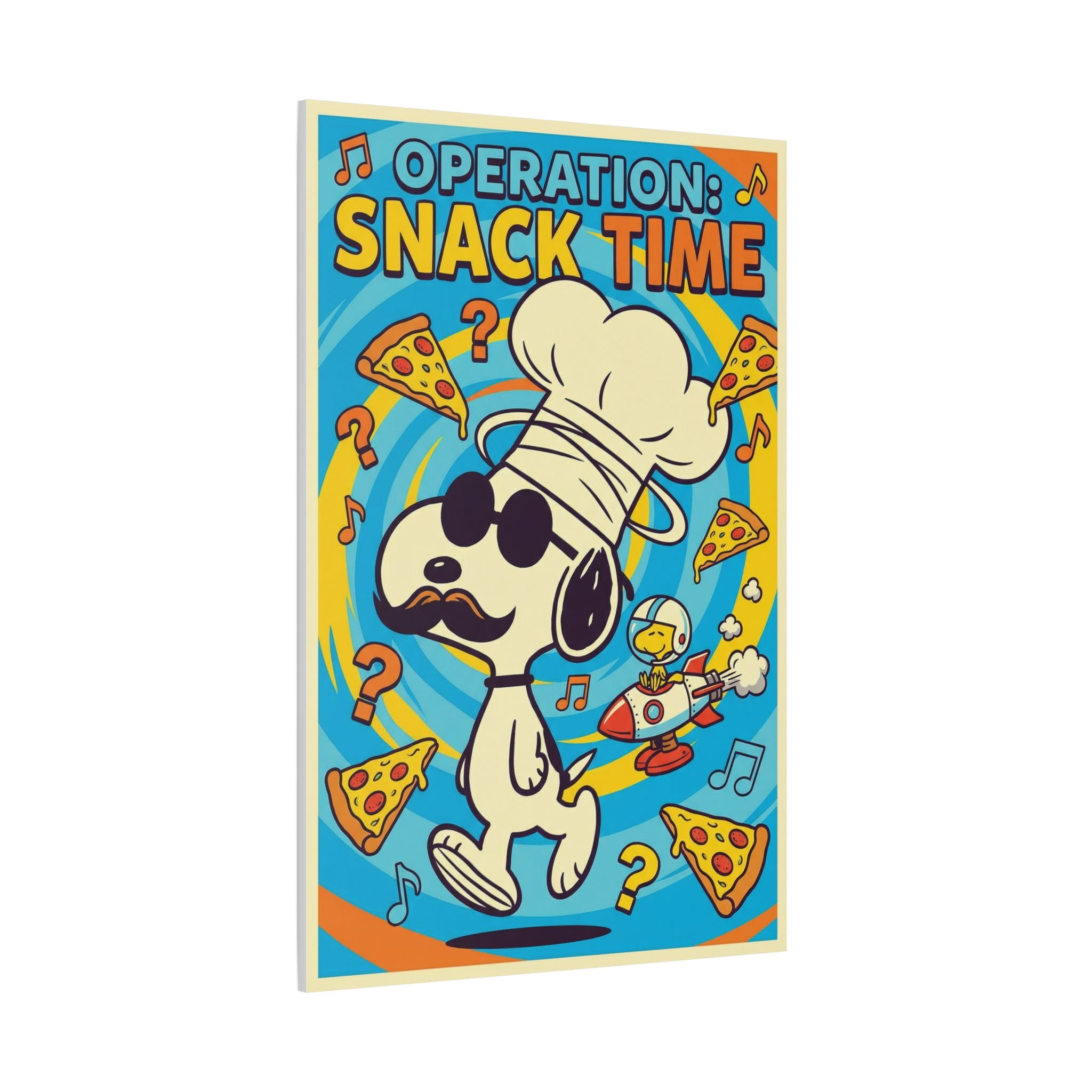 Snack Time Pizza Canvas