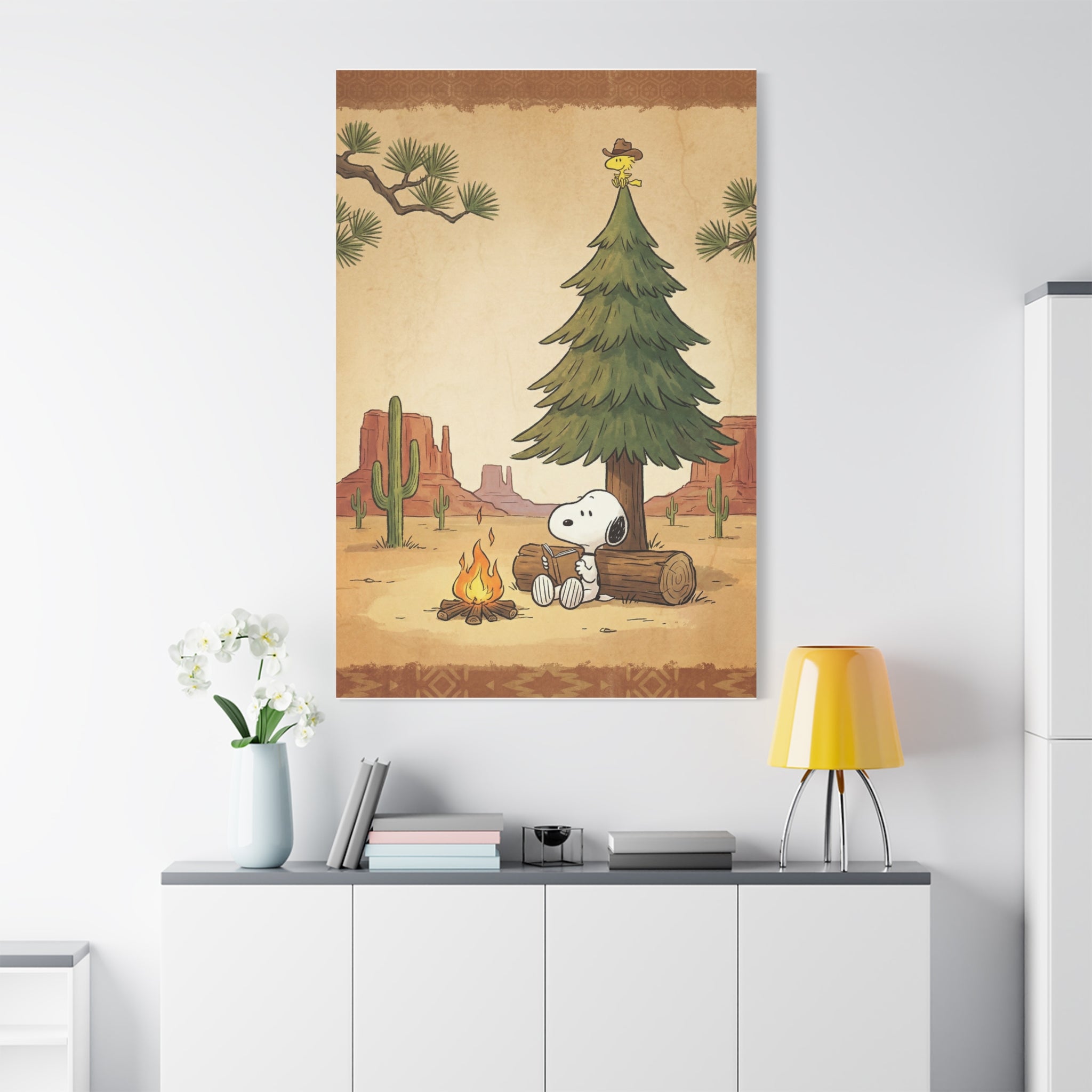 Snoopy Campfire Canvas