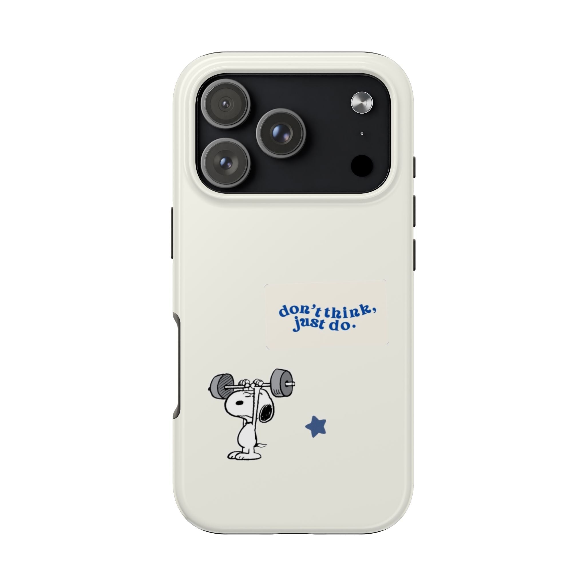 Snoopy Weightlifting Phone Case