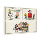 Peanuts Comic Strip Canvas