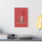 Bicycle Heart Balloons Canvas