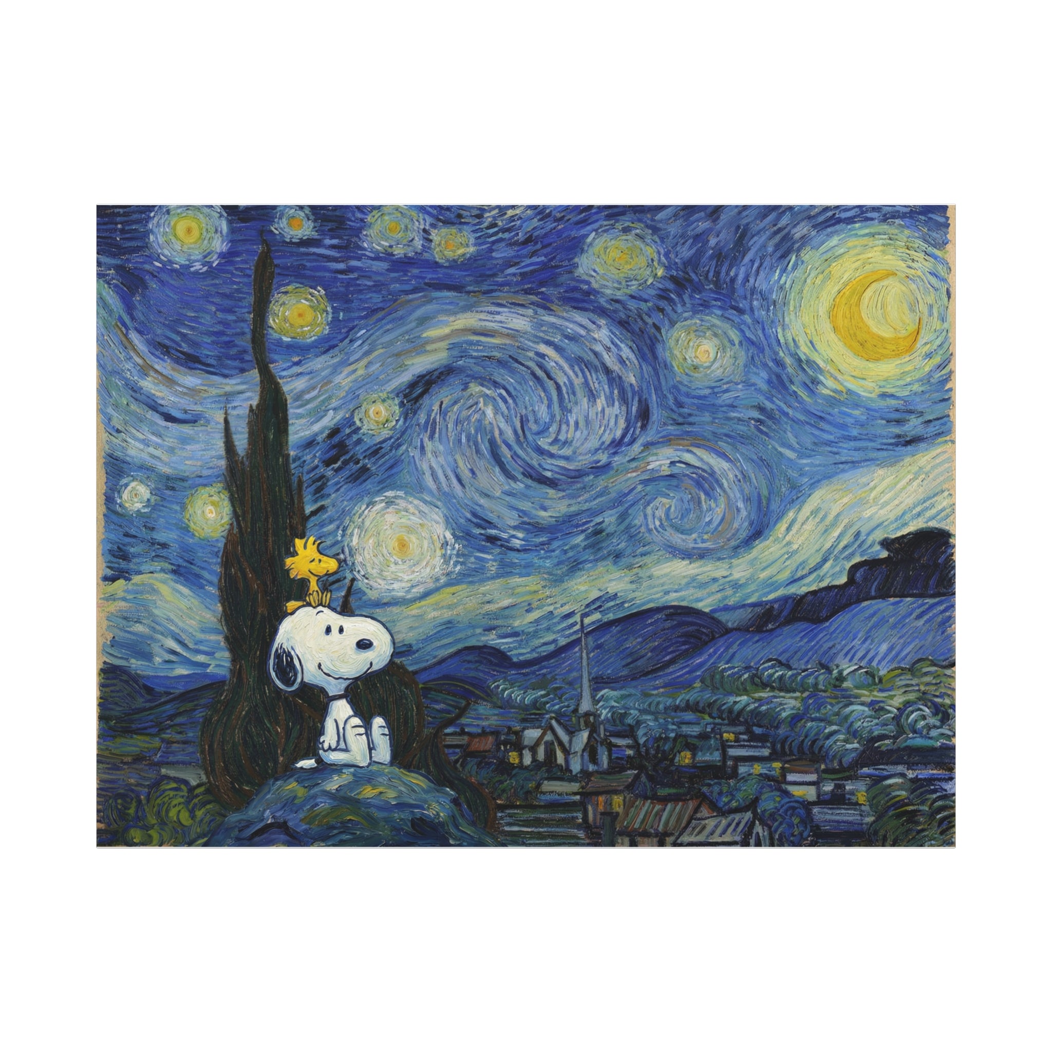 Woodstock Starry Night Canvas