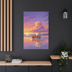 Snoopy Surf Sunset Canvas