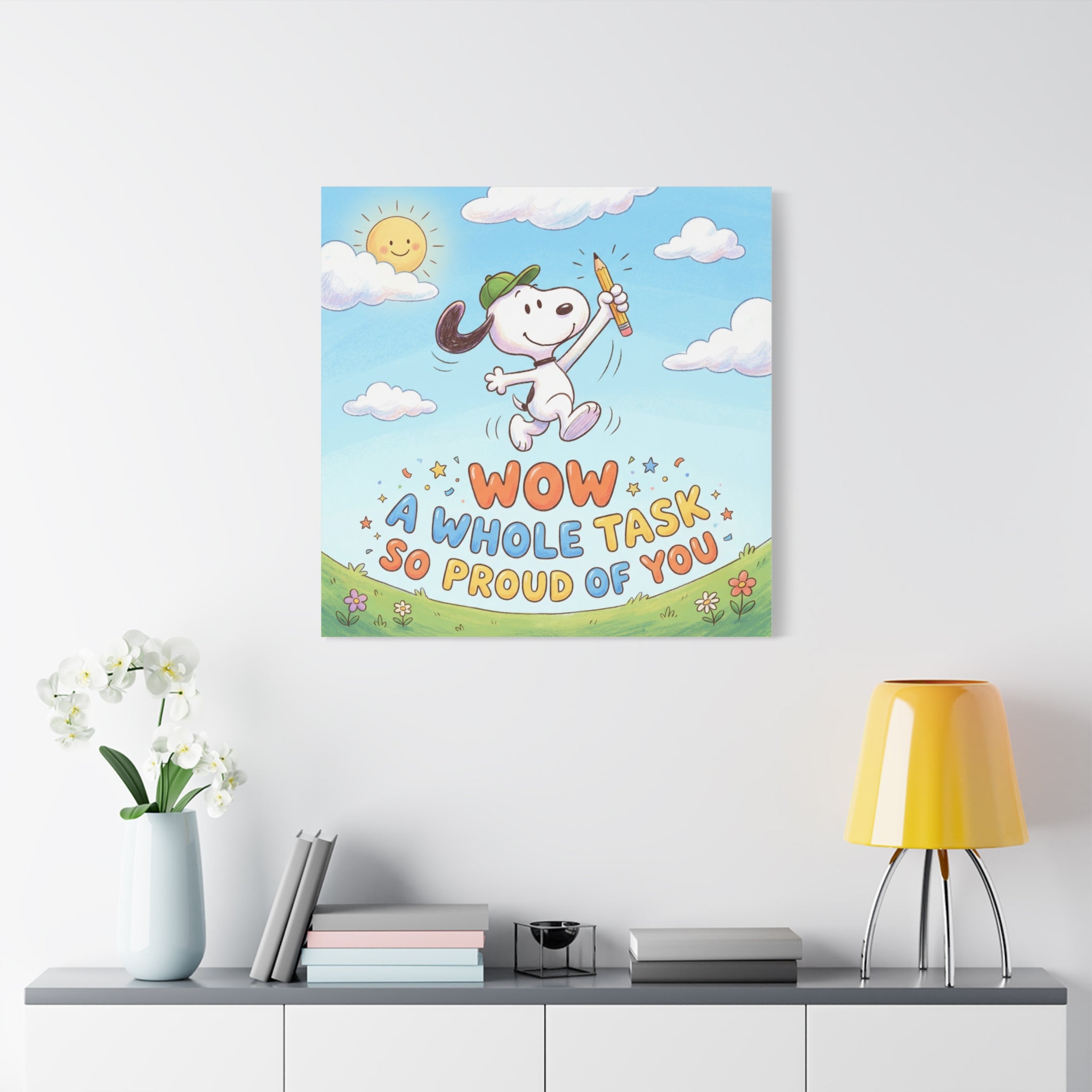Whole Task Proud Canvas