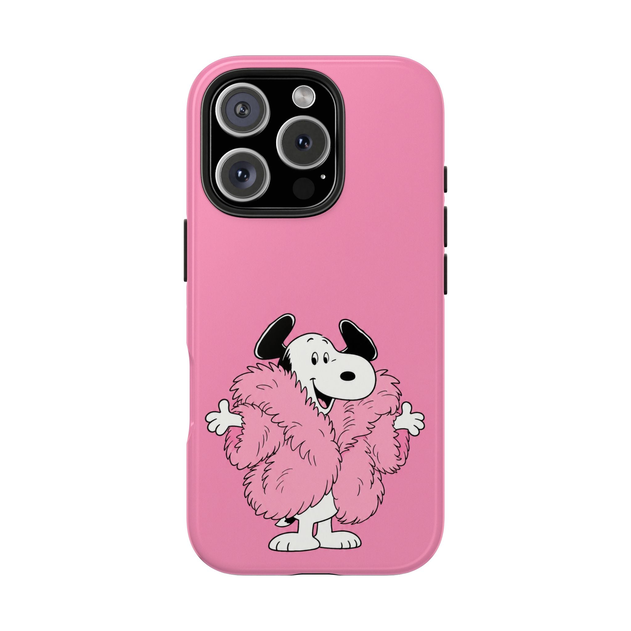 Pink Fuzzy Coat Case