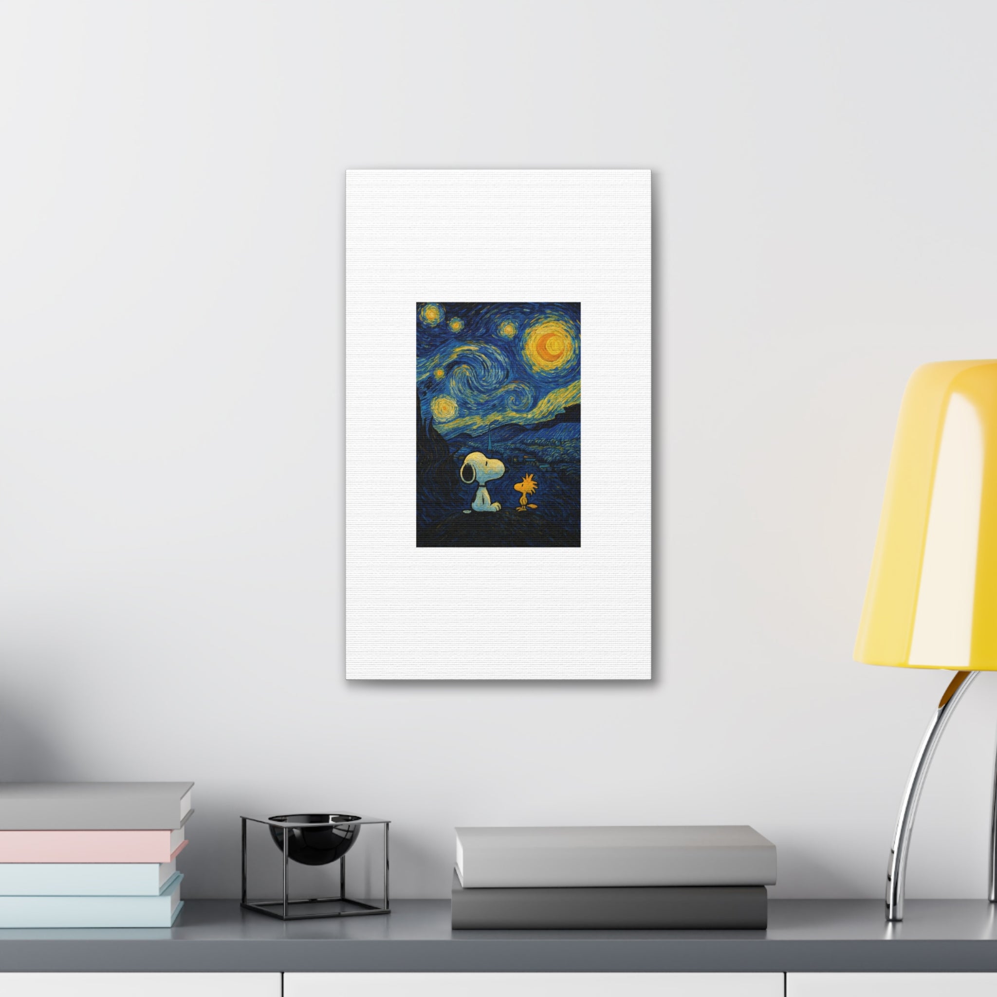 Snoopy Paris Autumn Canvas