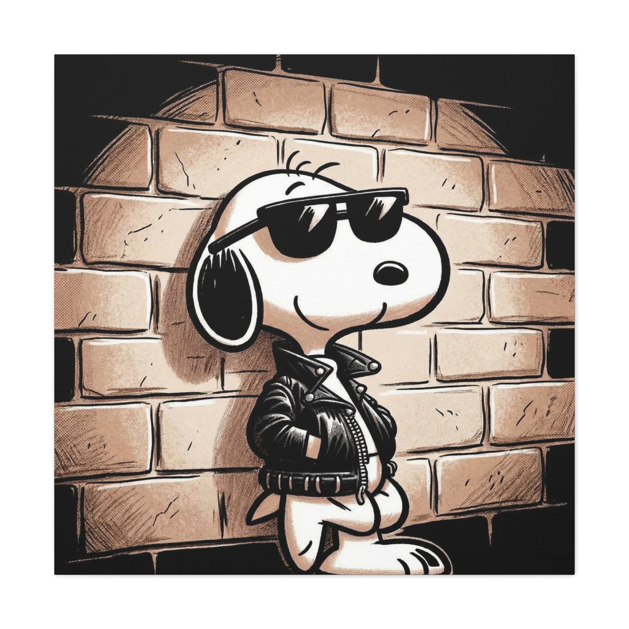 Cool Sunglasses Dog Canvas