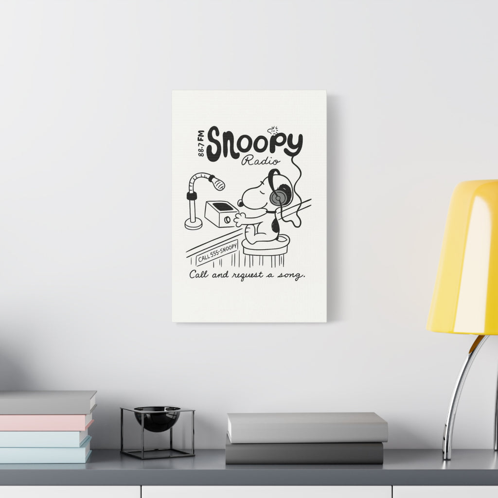 Snoopy Radio Canvas