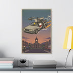 Time Traveling Dog Canvas