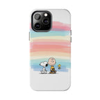 Pastel Stripe Peanuts Phone Case