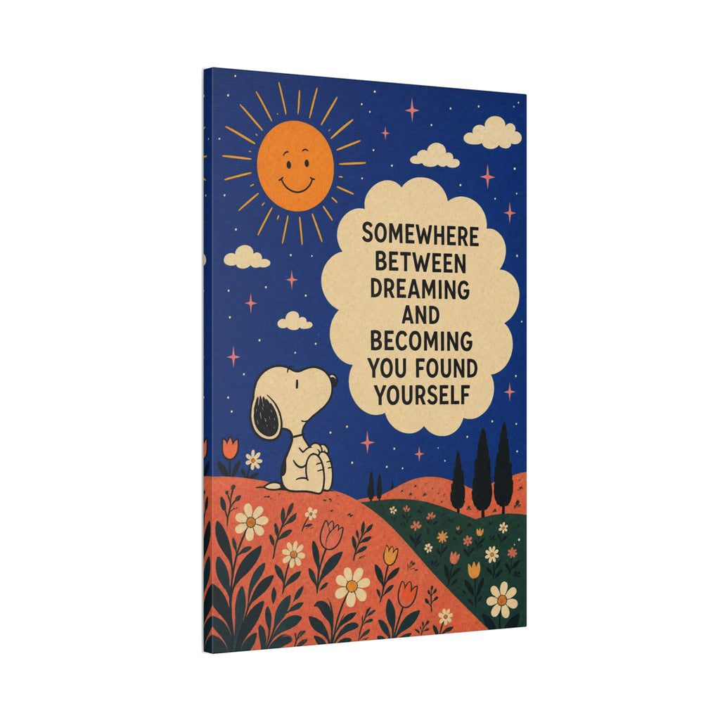 Snoopy Inspirational Quote Canvas