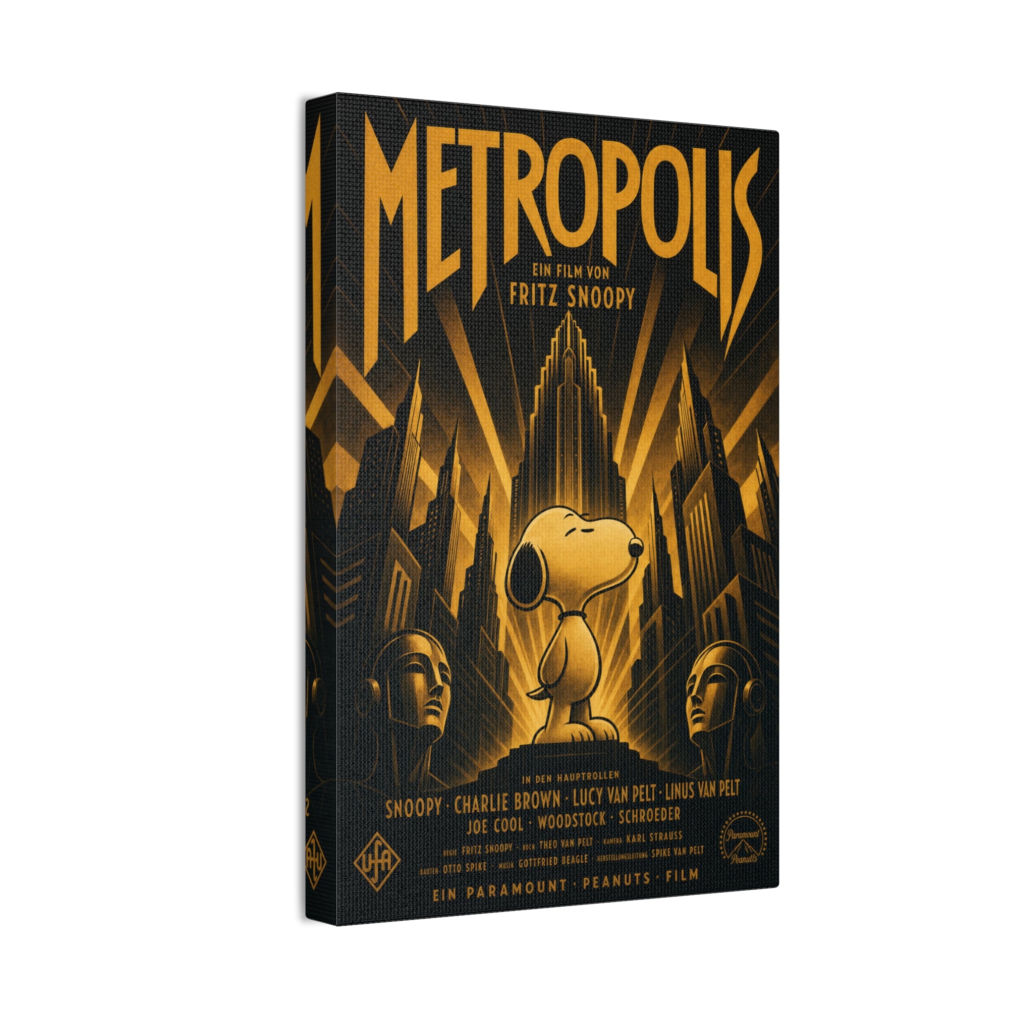Metropolis Snoopy Canvas