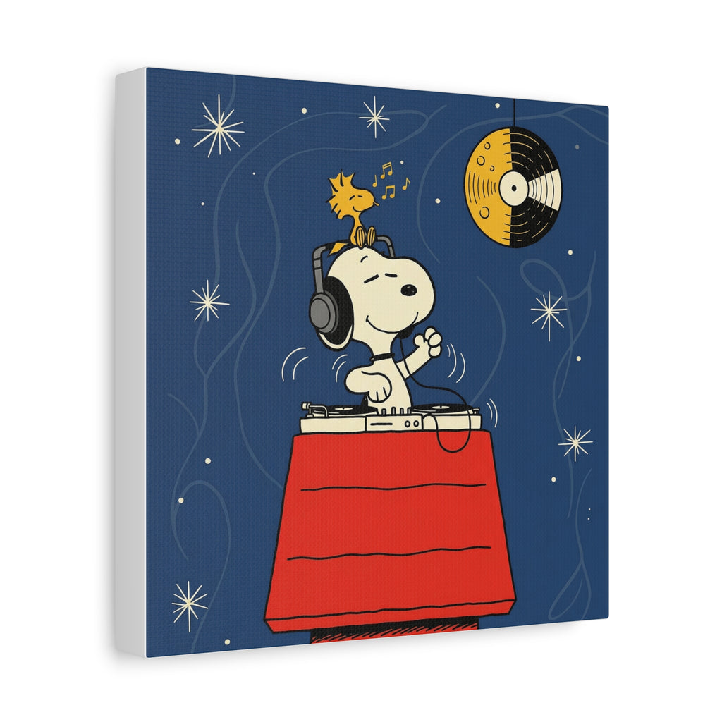 Snoopy DJ Doghouse Canvas