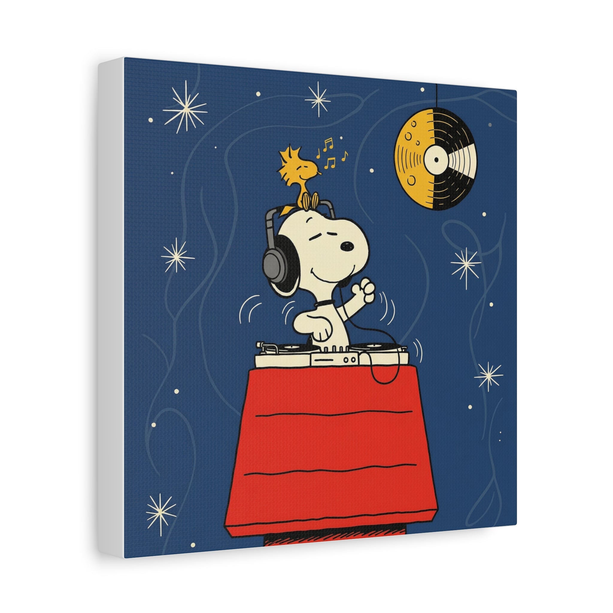 Snoopy DJ Doghouse Canvas