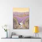 Snoopy in Lavender Fields Canvas