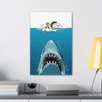 Snoopy Shark Surf Canvas