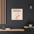 Snoopy And Woodstock Canvas