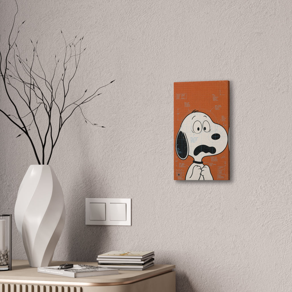 Snoopy Scared Face Canvas