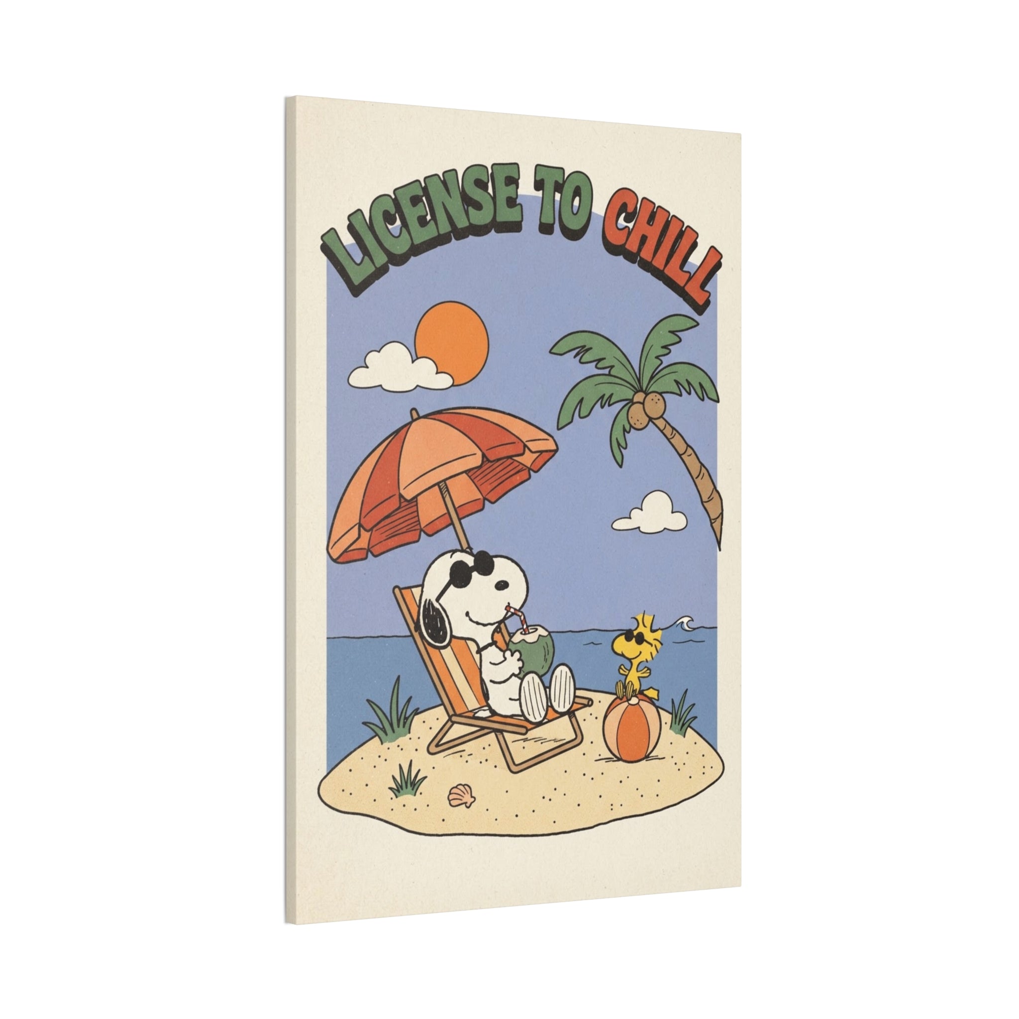 Snoopy License To Chill Canvas