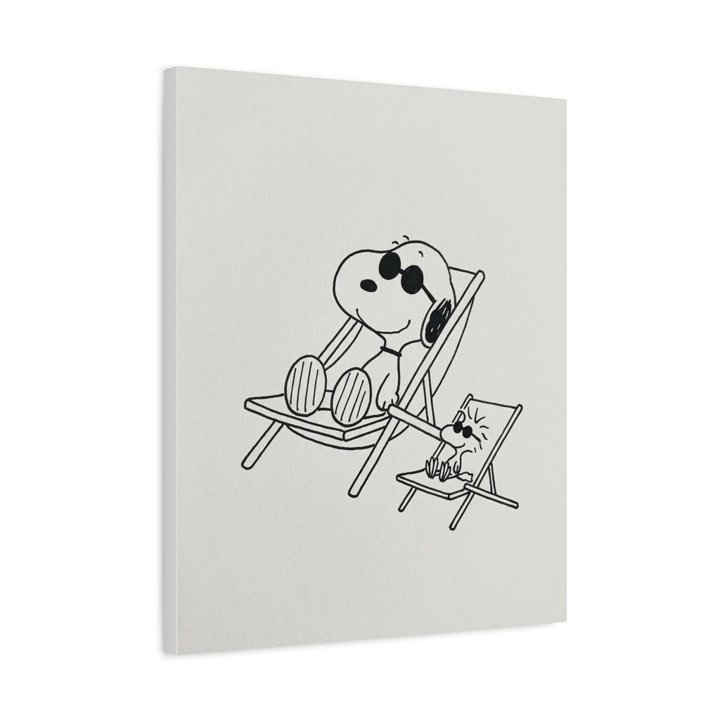 Relaxing Dog Lounge Canvas