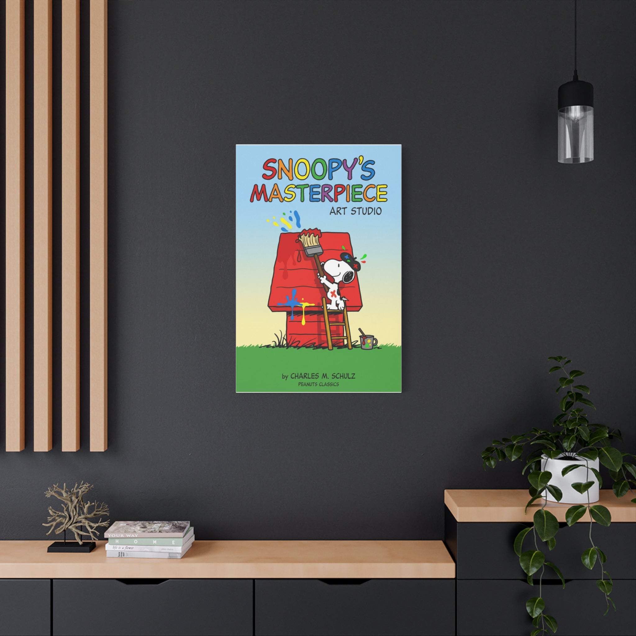 Painting Doghouse Canvas