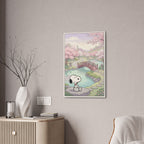 Snoopy Cherry Blossom Scene Canvas
